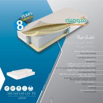 تشک اسفنج دو نفره طبی سی.ان.سی پاکت اسپرینگ رویال خواب آسایش مدل نیکا